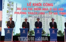 Phó Thủ tướng Vương Đình Huệ phát lệnh khởi công dự án nhà ở xã hội tại Hà Tĩnh 